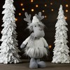 Northlight Standing Moose with Knitted Sweater Christmas Decoration - 12.5" - Gray and White - 2 of 4