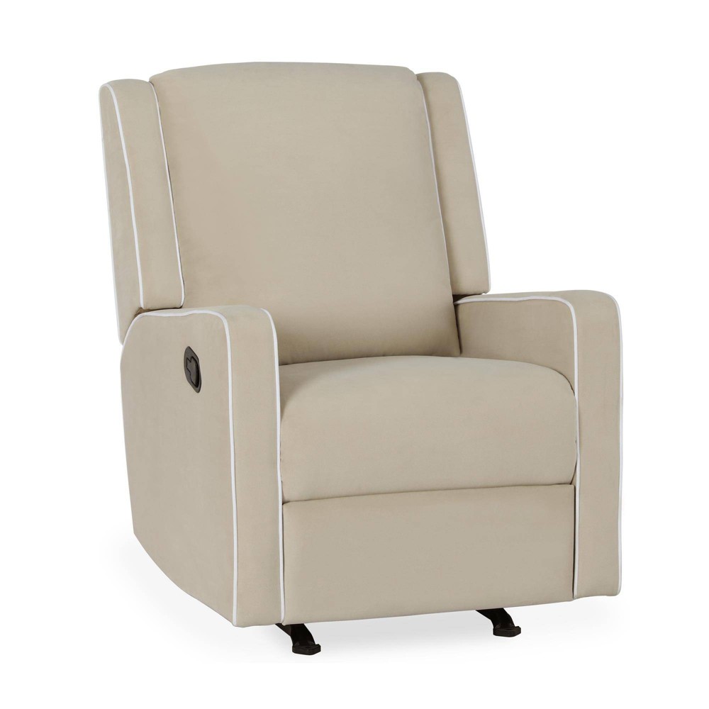 Baby Relax Nova Rocker Recliner Chair with Pocket Coil Seating - Beige Linen -  89667707