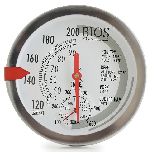 BIOS Meat and Oven Thermometer with 3-Inch Dial