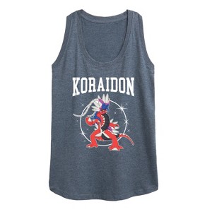 Women's - Pokémon - Koraidon Collegiate Graphic Racerback Tank - 1 of 4