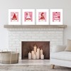 Big Dot of Happiness Valentine Gnomes - Unframed Valentine's Day Linen Paper Wall Art - Set of 4 - Artisms - 8 x 10 inches - 2 of 4