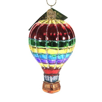 Old World Christmas 4.25" Vibrant Hot Air Balloon Airborne Drift  -  Tree Ornaments