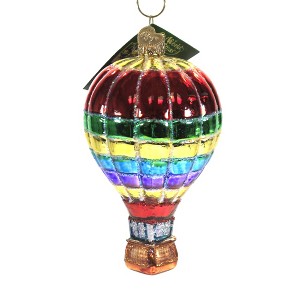 Old World Christmas 4.25 In Vibrant Hot Air Balloon Airborne Drift Tree Ornaments - 1 of 3