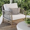 Nathan James Luciano Outdoor Accent Chair Linen White - 2 of 4
