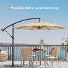 10FT Patio Umbrella,Cantilever Umbrella with Easy Lift & Tilt Adjustment,8 Ribs Sun umbrella for Backyard - 3 of 4
