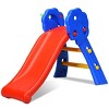 2 Step Children Folding Slide w/ Basketball Hoop For Kids Indoor & Outdoor - 3 of 4