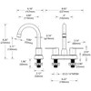 Centerset Two-Handle Faucet for RV Bathroom Sink, Compatible with 3-Hole Setup - 4 of 4