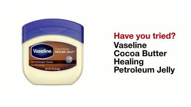 Vaseline Cocoa Butter Healing Petroleum Jelly - 1.75oz, 2 of 9, play video