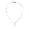 Adornia Silver Plated Mixed Stone Crystal Initial Necklace - 3 of 3