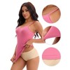 INSPIRE CHIC Women's Spaghetti Straps with Built-In Bras Basic Breathable Sleeveless Undershirts Camisoles - 3 of 4