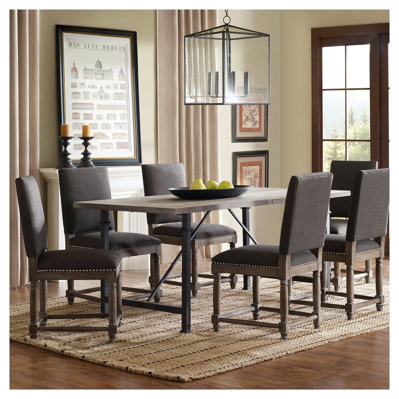 Set of 2 Wells Dining Chair Gray, 3 of 13
