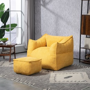 CAVINAS Bean Bag Chair Lazy Sofa/Footstool Durable Comfort Lounger High Back Bean Bag Chair Couch for Adults and Kids - 1 of 4