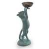 SPI Home Cat Bird Feeder – Cast Aluminum Garden Sculpture, 22.5" Tall, Antique Bronze Outdoor Accent for Birdwatching & Decor - 3 of 4