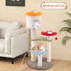 Tangkula Cute Mushroom Cat Tree 48" Tall Cat Tower w/ Sisal Scratching Posts Top Condo - 3 of 4