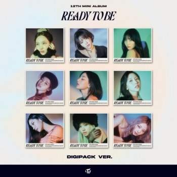 Twice - Ready To Be (12Th Mini Album) Digipack Ver. - Photobook, CD-R, Folded Poster, Sticker, Mini Poster, Photocard