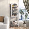 NicBex Bookshelf with Cabinet & Metal Frame Bookcases for Living Room Home Office - 2 of 4