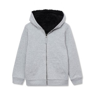 Lands' End Kids High Pile Lined Zip Hoodie - 1 of 3