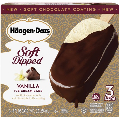 Haagen Dazs Vanilla Soft Dipped Bar 3ct Target