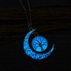 Glow in Dark Moon Tree of Life Pendant Chain Necklace Women Ginger Lyne Collection - 2 of 3