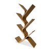 Modern Natural Bamboo Shelf with Diagonal Open Design – Minimalist Storage Rack for Books, Decor, or Office Use - 2 of 4