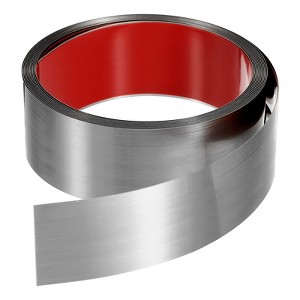 Unique Bargains Self-Adhesive Stainless Steel Mirror Finish Peel and Stick Wall Trim - 1 of 4