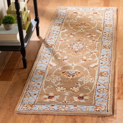 Heritage Blue and Beige Hand-Tufted Wool Area Rug