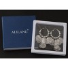 Anna-Kaci Boho Metal Flower Drop Dangle Fashion Earrings Layered Floral Petal Tassel Hoop Earring for Women - 4 of 4