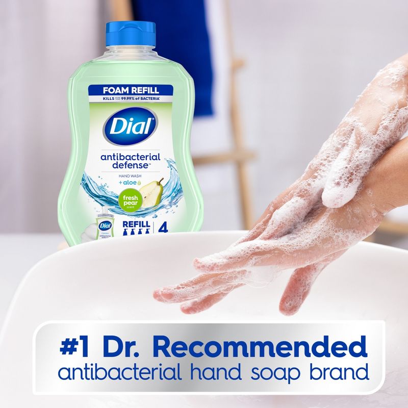 Dial Hand Soap Foaming Refill - Fresh Pear - 30 fl oz, 4 of 11