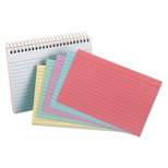 Oxford Spiral Index Cards 4 x 6 50 Cards Assorted Colors 40286