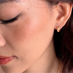 Dome Huggie Hoops (10mm, 13mm) in Gold, Silver, Rose Gold - Honeycat - 1 of 4