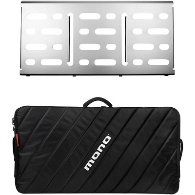 MONO MONO PEDALBOARD LARGE SILVER + PRO 2.0 ACCESSORY CASE