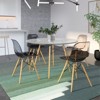 LeisureMod 5-Piece Dining Set, 4 Chairs, 1 Round Dining Table Dover Collection - 2 of 4