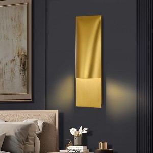 CityFurn 1-Light Modern Wall Sconce with Rectangle Metal Shade - 1 of 4