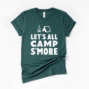 Simply Sage Market Women's Let's All Camp S'More Short Sleeve Graphic Tee - 1 of 4