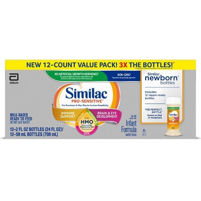 similac sensitive ready to feed 2 oz bottles