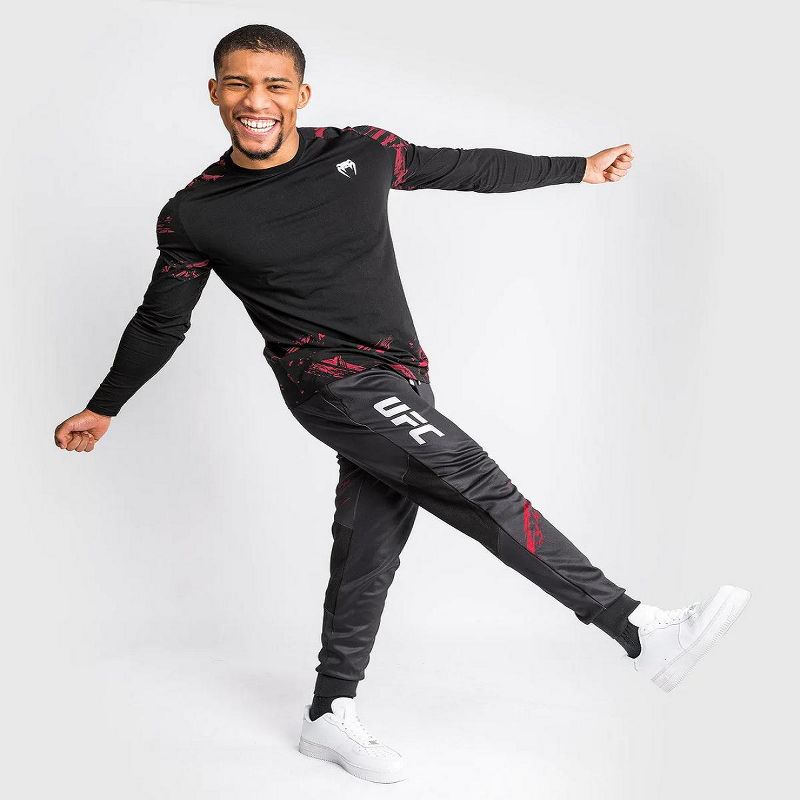 Venum UFC Authentic Fight Week 2.0 Jogger Pants - Black/Red, 2 of 3