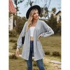 Coolmee Women's Cardigans Long Sleeve Open Front Casual Loose Fit Knit Cardigan Sweaters Coat Soft Outwear - 4 of 4
