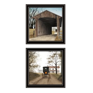 2Piece Vignette Headin' Home, Miller's Creek Bridge Black Framed Wall Art for Living Room, Bedroom Wall Art Print for Home Decor by Billy Jacobs - 1 of 4