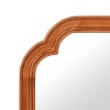 Okak Modern Half-Rounded Corner Decorative Wall Mirror for Entryway,Bathroom,Solid Wood Home Decor Vanity Mirror for Bedroom - 4 of 4