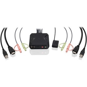 IOGEAR 2-Port 4K KVM Switch with HDMI USB and Audio Connections GCS92HU - 1 of 1
