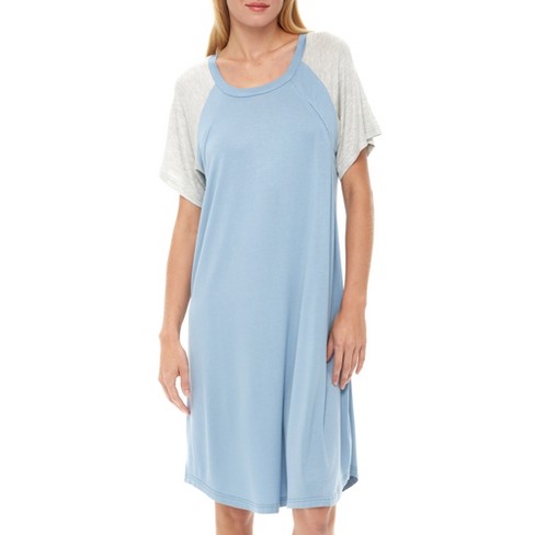 Adr Maternity Breastfeeding Nightshirt, Nightgown With Zipper For