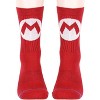 Nintendo Super Mario Adult Mario And Luigi Character Costume 2 Pair Crew Socks - 2 of 4