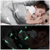 Vudeco Glow in The Dark Kids' Blanket Gray Unicorn: 50x60 Inch Midweight Microfiber Throw, Machine Washable - 4 of 4