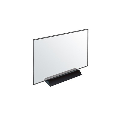 Clear Acrylic Tabletop Frame with Weighted Black Base, 2-Pack