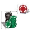Beistle Casino Poker Chips Stand-Ups, Asstd, (3/Box) Multicolored - 3 of 3