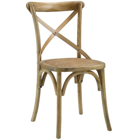 Gear Dining Side Chair Natural - Modway: Country Charm, Tapered Legs ...