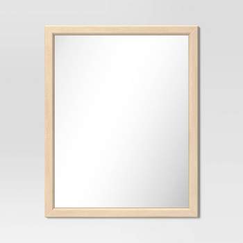 24" x 30" Framed Mirror Natural - Threshold™