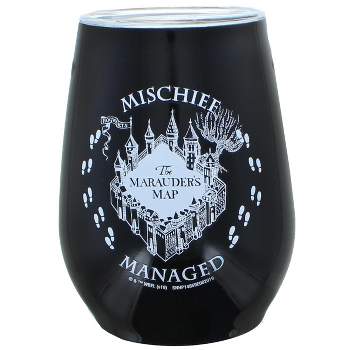 Silver Buffalo Harry Potter Marauders Map Mischief Managed 10oz Stainless Steel Tumbler w/ Lid