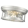 Clarion 12" Glass Flush Mount Light - Dimmable, 2 Bulbs, Damp Rated, Transitional Design - 4 of 4
