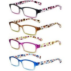 Calabria Hannah R766 Designer Acetate Reading Glasses in Multi-Color +1.50 140mm Frame/51mm Lens Width - 1 of 4